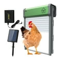 thumbnail image 1 of Labymos Smart Solar-Powered Automatic Chicken Coop Door with Anti-Pinch Functionality - Remote, Manual, Timer & Light Sensor Modes - Waterproof IP67, 30-40m Remote Range - Green Aluminum & ABS Design, 1 of 6