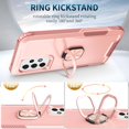 thumbnail image 3 of Nalacover For Samsung Galaxy A53 5G Slim Case,Luxury Hybrid Hard PC and TPU Rugged Bumper 3-In-1 Rotatable Magnetic Ring Kickstand Four Corner Guard Shockproof Anti-Scratch Back Phone Cover.Rosegold, 3 of 7