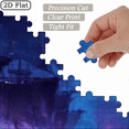 thumbnail image 6 of A 1000pcs Puzzle for Featuring a Sailboat on a Nighttime Ocean, with Various Sails And Glowing Blue And Purple Circles That Mirror The Waves. 29.4*19.6in, 6 of 9