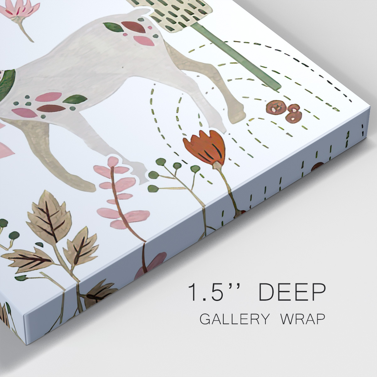 Reindeer Wishes Collection B- Gallery Wrapped Canvas