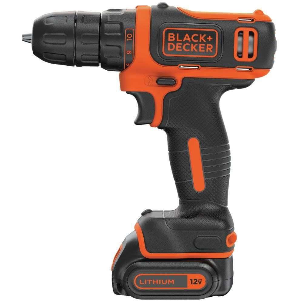 BLACK + DECKER BDCDD12C 12V MAX LITHIUM CORDLESS DRILL