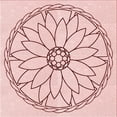 thumbnail image 1 of Ahgly Company Machine Washable Indoor Square Transitional Pink Bubble Gum Pink Area Rugs, 4' Square, 1 of 7