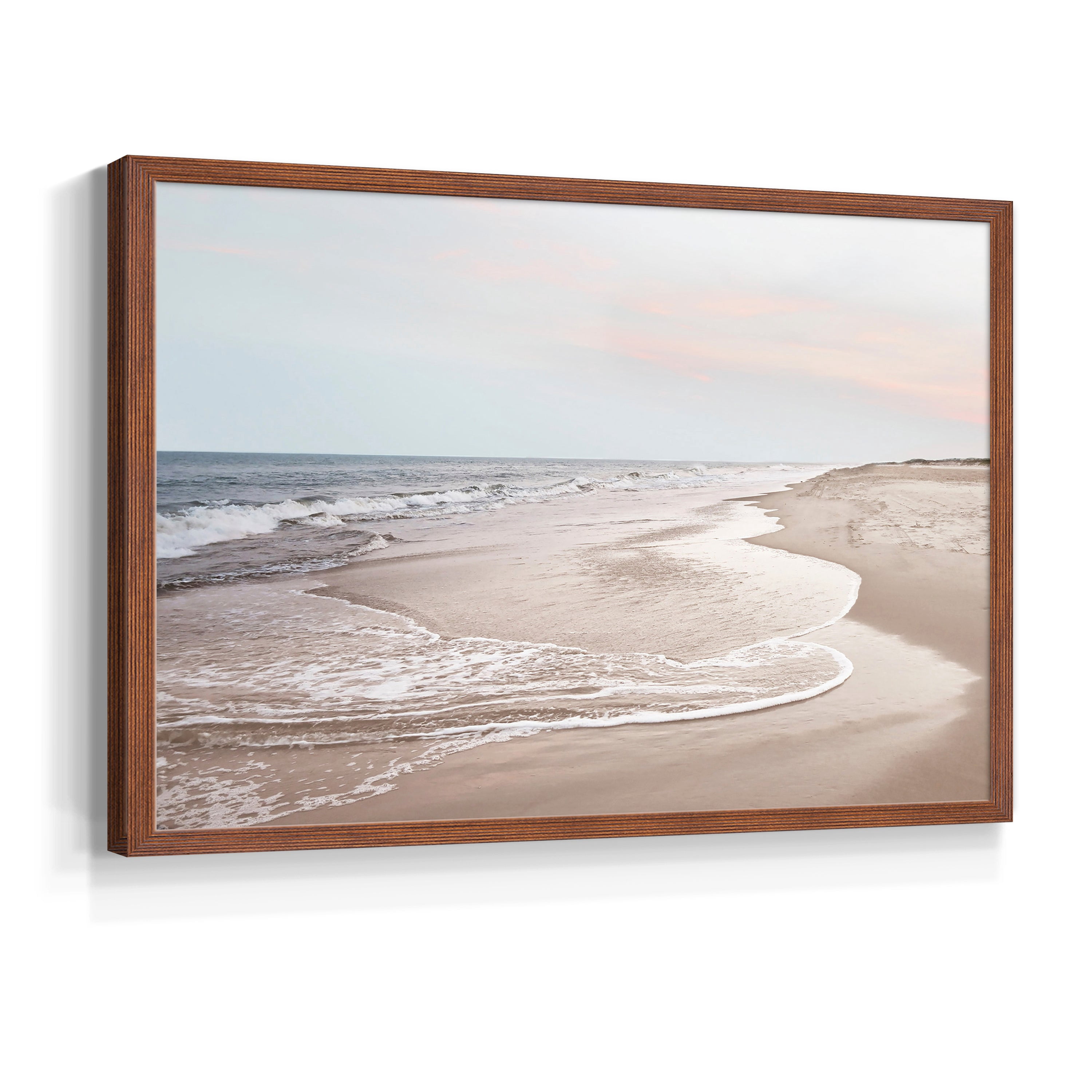 Corolla Soft Shore by Natalie Carpentieri - Restickable Framed Giclée Print