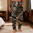 thumbnail image 5 of Havenx Camouflage Pajama Pants for Men Elastic Waist Long Pajama Camo Straight-Fit Pajama Bottoms with Pockets Lightweight Breathable Comfort Lounge Clothes,Light Gray S, 5 of 7