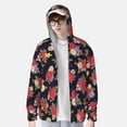 thumbnail image 2 of Balery Red Rose Flower Sudadera ligera de manga larga con capucha y protección solar UPF 50+ para hombre y mujer, ideal para pesca y running-3X-Large, 2 of 7