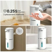 ALLJOY Automatic Soap Dispenser,Foaming Soap Dispenser Bathroom 12.8oz/380ML Rechargeable Wall Mount Touchless Foam Hand Soap Dispenser for Bathroom Kitchen
