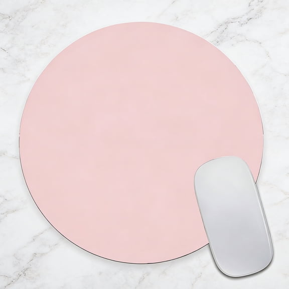 XIBUFE 2026 New Mouse Pad Pink,Premium-Textured Small Round Pink Mousepad 7.9 X 7.9 Inch,Anti-Slip Waterproof Rubber Mouse Mat,Pretty Cute Mouse Pad for Office Gaming Laptop Women