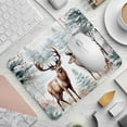 thumbnail image 2 of Elk Square Mouse Pad, 8.3x9.8 Inch, Non-Slip Rubber Bottom, Printed Desk Mat for Office and Gaming, 2 of 6