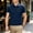#0048-Blue, variant on Ceisia Men's Check Print Short Sleeve Polo Shirts With Chest Pocket Navy XXXL Gift
