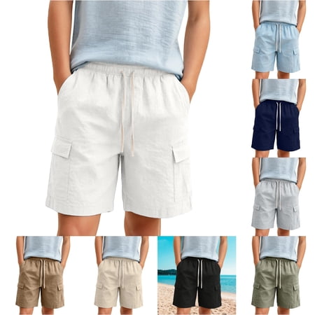 TIANZEN Boys Shorts Casual Pull On Elastic Waist Summer Beach Shorts For Winter Shorts Boys