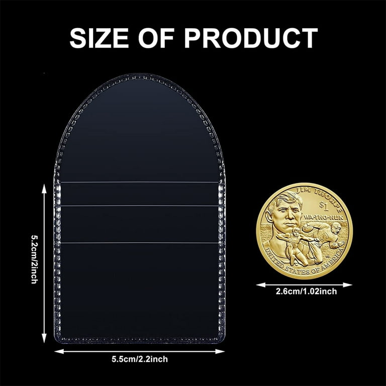 Álbum De Colección M Para 120 Monedas Grandes De Hasta 40mm De Diámetro, 10 Fundas Y Cartulinas