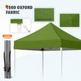 thumbnail image 6 of EAGLE PEAK 5x5 Pop Up Canopy Tent Instant Outdoor Canopy Easy Set-up Straight Leg Folding Shelter（Grass Green）, 6 of 11