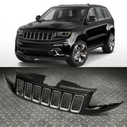 LABLT for 14-16 Jeep Grand Cherokee SRT SRT8 Style Front Grille Unpainted Black Chrome Fits select: 2014-2016 JEEP GRAND CHEROKEE LIMITED