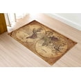 thumbnail image 6 of Vintage Rug, Soft Rug, Vintage World Map Rug, Large Rug, Old World Map Rug, Map Rug, Non-Slip Carpet Rug, Pattern Rug, Brown Rug, 2.3'x3.3' - 70x110 cm, 6 of 8