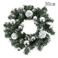 thumbnail image 2 of Christmas Hanging Decoration Ornaments Xmas Front Door Garland Wreath LED String Lights Party Home Decor, 2 of 6