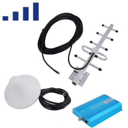 2019 Upgraded CDMA980MHz Cell Phone Signal Booster Repeater Amplifier + Antennas Kit
