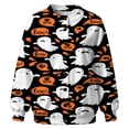 thumbnail image 4 of WERYOUNG Halloween Cardigan Sweaters For Women Pumpkin Skeleton Print Long Sleeve Button Down Sweater Daily Wear Relaxed Fit Fall Tops For Women,Size L, 4 of 4