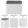 thumbnail image 2 of EeaseCA Square Mousse Mold Stainless Steel Cake Ring Mousse Cutter Cake Mold Dessert Ring Pastry Mould Baking Tool (Silver 4 Inch), 2 of 8