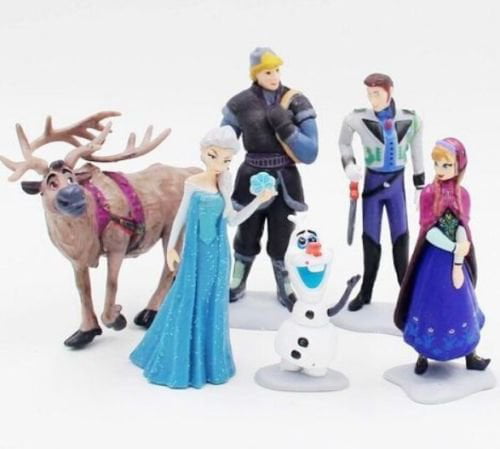 Frozen Playset 6pcs Figure Toy Set Cake Topper Dolls Olaf 