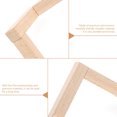 thumbnail image 4 of OULII 4 Pcs Support de Lampe Lune Base en Bois Brun Clair avec Forme Imprimée 3D pour Designers d'Intérieur, 4 of 4