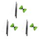 thumbnail image 1 of 3X Diabolo Verde Diseno de Bol Plastico con, 1 of 5