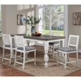 thumbnail image 2 of Furniture of America Treon Wood 5-Piece Counter Dining Set in Antique White, 2 of 13