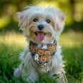 thumbnail image 2 of Dog Bandana 1 Pack,Halloween Ghosts Pumpkins and Bats Bandanas for Dogs,Cat Bandana,Small/ Large Dog Bandana 2 Size,Dog Bandanas Girl Boy, 2 of 5