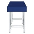 thumbnail image 3 of Vivid Desk with 2 Drawers in Lapis Blue Engineered Wood Top and Chrome Base, 3 of 10