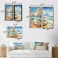 thumbnail image 4 of Designart "Seaside Reflections Beach Photo VI" Coastal Beach Framed Wall Art Set Of 2 - Teal Beach Framed Wall Art Set Of 2, 4 of 7