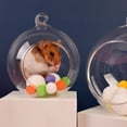 thumbnail image 2 of Small Animal Hideout Glass Sphere Hanging Hamster House Pet Rat Hideout House, 2 of 10