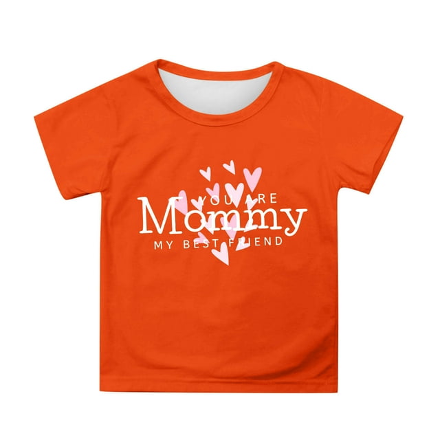 Bouquet Cute Printed Girls' Solid Color Casual Top