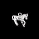 thumbnail image 5 of 30 colgantes de plata tibetana con forma de caballo en 3D para crear joyas DIY, 5 of 7