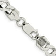 thumbnail image 3 of Sterling Silver 6.8mm Flat Curb Chain (18 X 6.8) Made In Italy qlb180-18, 3 of 5