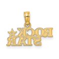 thumbnail image 4 of 14K Yellow Gold Charm Pendant Themed 6.55 mm 17.1 Polished Rock Star, 4 of 4