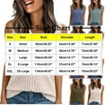 thumbnail image 4 of Delliss Women's Knitted V Neck Sleeveless Tank Top Ribbed Trendy Vest Lightweight Summer Camisole Blue L, 4 of 6