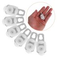 thumbnail image 2 of Shisuyan 20 Pcs Rouleaux de Rideaux de Plafond : Rails de Rideaux Robustes Montés au Mur pour Séparation de Pièce, Rail pour Salon, Chambre, Douche, Blanc, 2 of 8