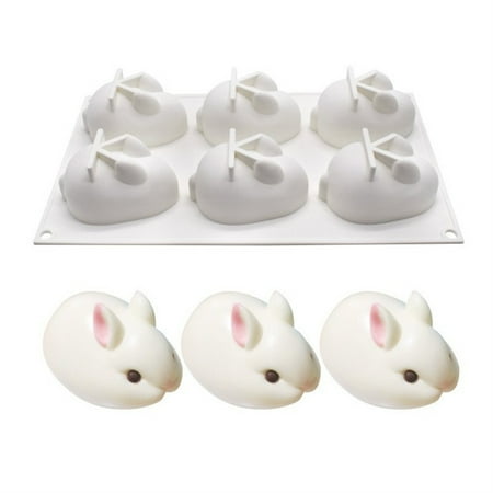 

Mison Easter Bunny Cake Mold Silicone Mold DIY Pudding Dessert Mold