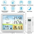 thumbnail image 4 of Weather Station Wireless Indoor Outdoor Home Weather Stations with Atomic Clock, Digital Weather Thermometer, Temperature Humidity Monitor Weather Forecast Stations with Moon Phase, 4 of 11