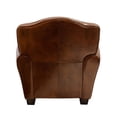 thumbnail image 5 of Pasargad Home Palermo Collection Top Grain Genuine Leather Wing ChairBrown, 5 of 10