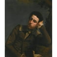 thumbnail image 2 of John Opie 15x17 Gold Ornate Wood Frame and Double Matted Museum Art Print Titled - Portrait of John Penwarne Junior, 2 of 4
