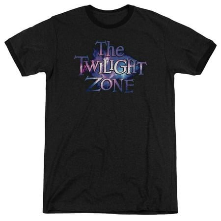 Twilight Zone Twilight Galaxy Mens Adult Heather Ringer