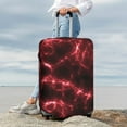 thumbnail image 4 of Uemuo Red Line Printed Washable Luggage Cover - Fashion Suitcase Protector Fits 18-32 Inch Luggage -Large, 4 of 9