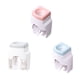 thumbnail image 5 of Naiovety Soporte para cepillo de dientes montado en la pared sin perforación dispensador automático de de dientes exprimidor de de dientes Juegos de accesorios de baño Gris, 5 of 6