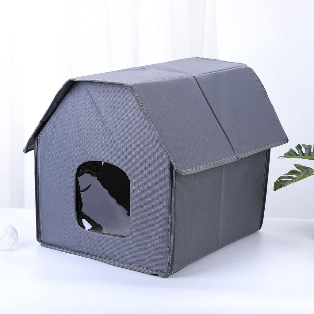 AOOOWER Weatherproof Outdoor Cats House Easy Assembly Insulated for Winter Warm House Waterproof Cats House Outdoor