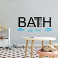 thumbnail image 2 of HYGIENE - We Love Bath Time Quotes Home Bathroom Decoration Sticker Splish Splash Lettering Art Design Vinyl Bedroom Wall Decal 30" x 12", 2 of 5