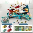 thumbnail image 2 of RUIG Toy Car Ramp Track Dinosaur Climbing Hills Railcar Colorful Vehicles Construction Play Set with Mini Racer Cars and Track for Preschool Gifts Kids Ages 3 Years and Older, 2 of 9