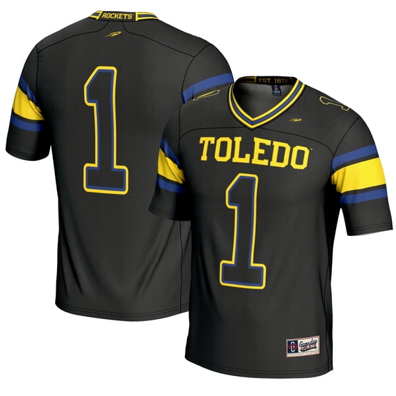 Youth GameDay Greats #1 Black Toledo Rockets Endzone Football Jersey