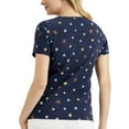thumbnail image 3 of Karen Scott Women's Scoop Neckline Short Sleeve Star Power Tee Intrepid Blue (Intrepid Blue, XL), 3 of 3