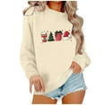 thumbnail image 2 of Wancir Women's Oversized Sweatshirt Los Angeles California Crewneck Long Sleeve Casual Loose Pullover Tops, 2 of 4