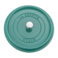 thumbnail image 5 of Staub Cast Iron 5.5-qt Round Cocotte - Turquoise, 5 of 8